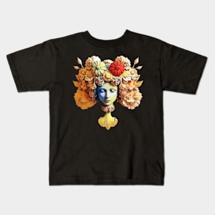 baroque woman portrait Kids T-Shirt